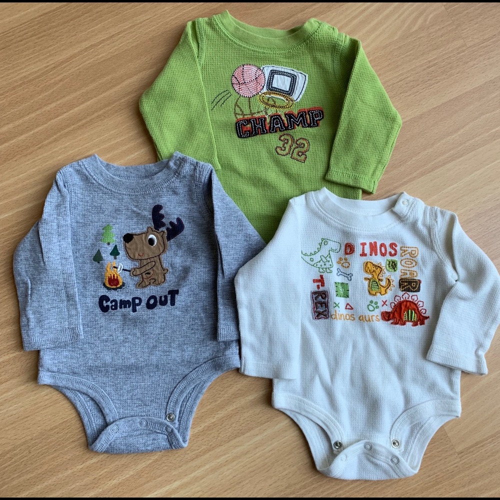 Koala Baby Thermal Onesies, 3 month